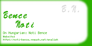 bence noti business card